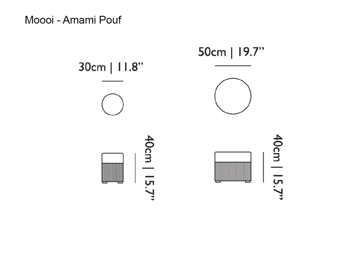 Moooi Amami Pouf