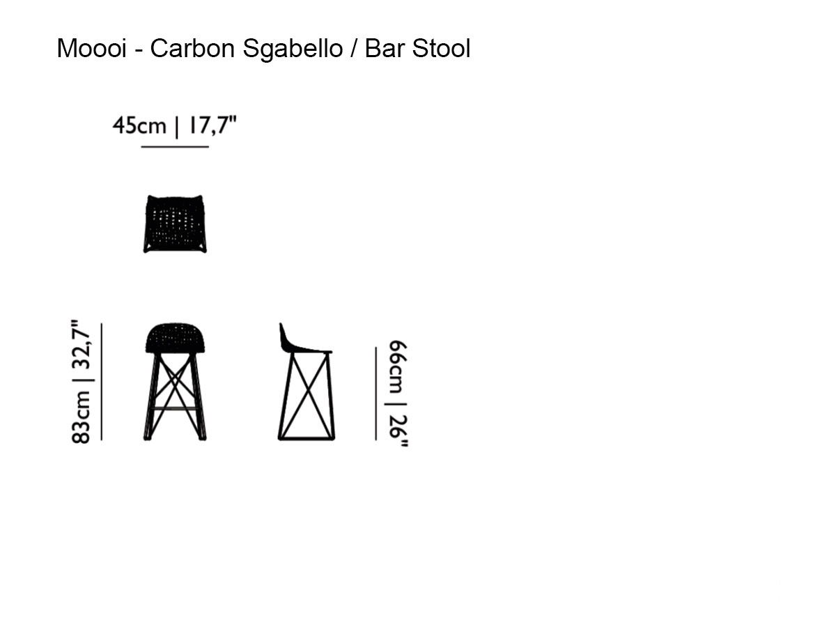 Moooi Carbon Stool Low