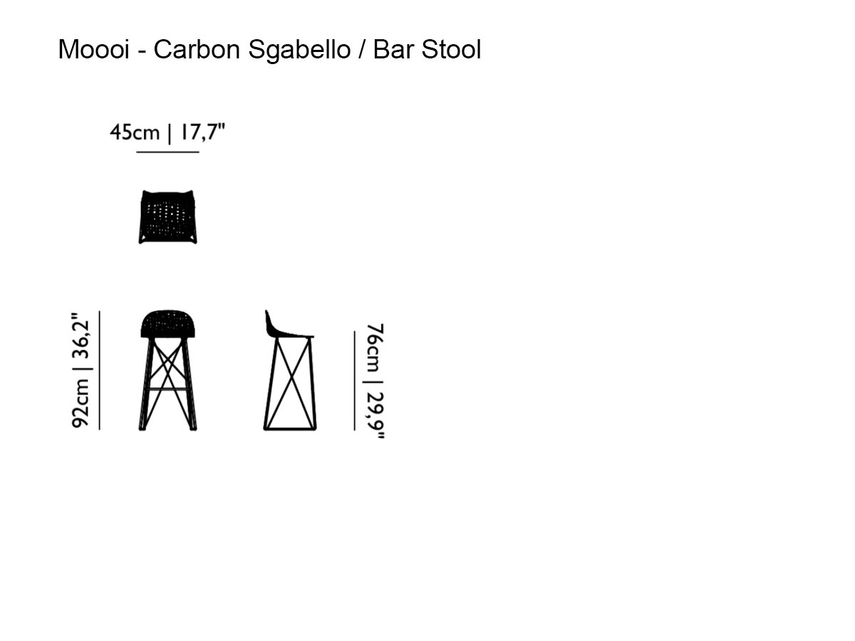 Moooi Carbon Stool High