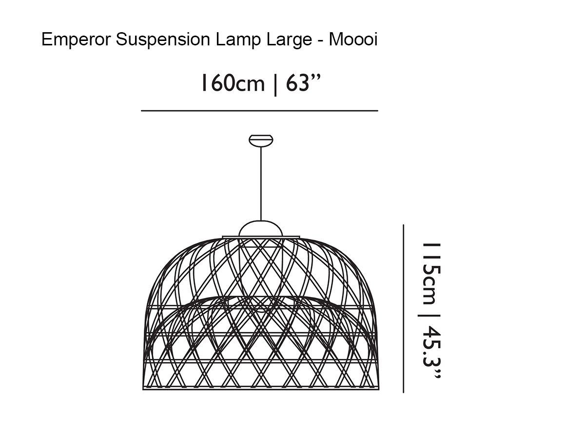 Moooi Emperor Suspension Lamp Large