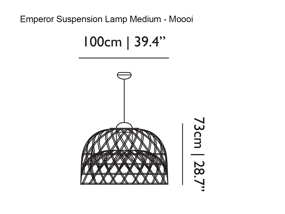 Moooi Emperor Suspension Lamp Medium