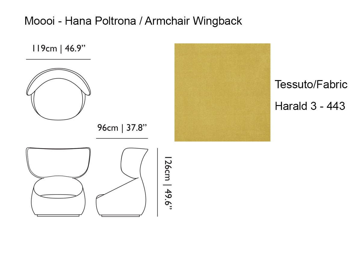 Moooi Hana Wingback Armchair Harald 3 443