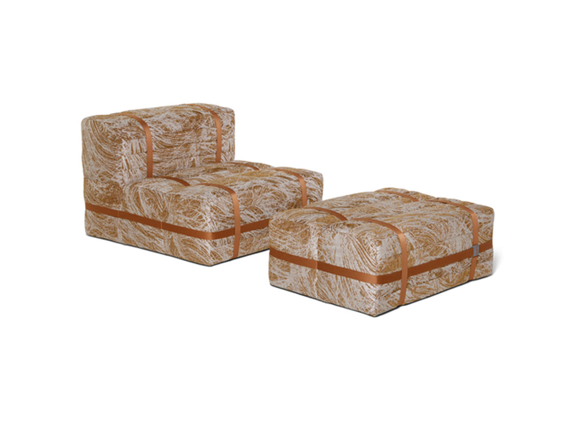 Moooi Haybale Lounge Chair With Footstool