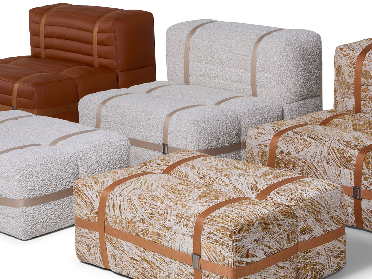 Moooi Haybale Lounge Chair With Footstool