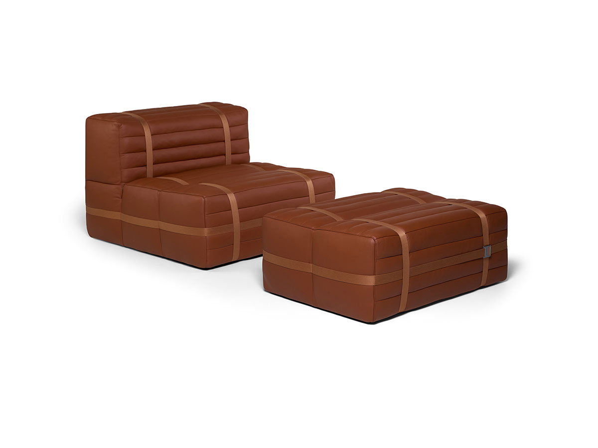 Moooi Haybale Lounge Chair With Footstool
