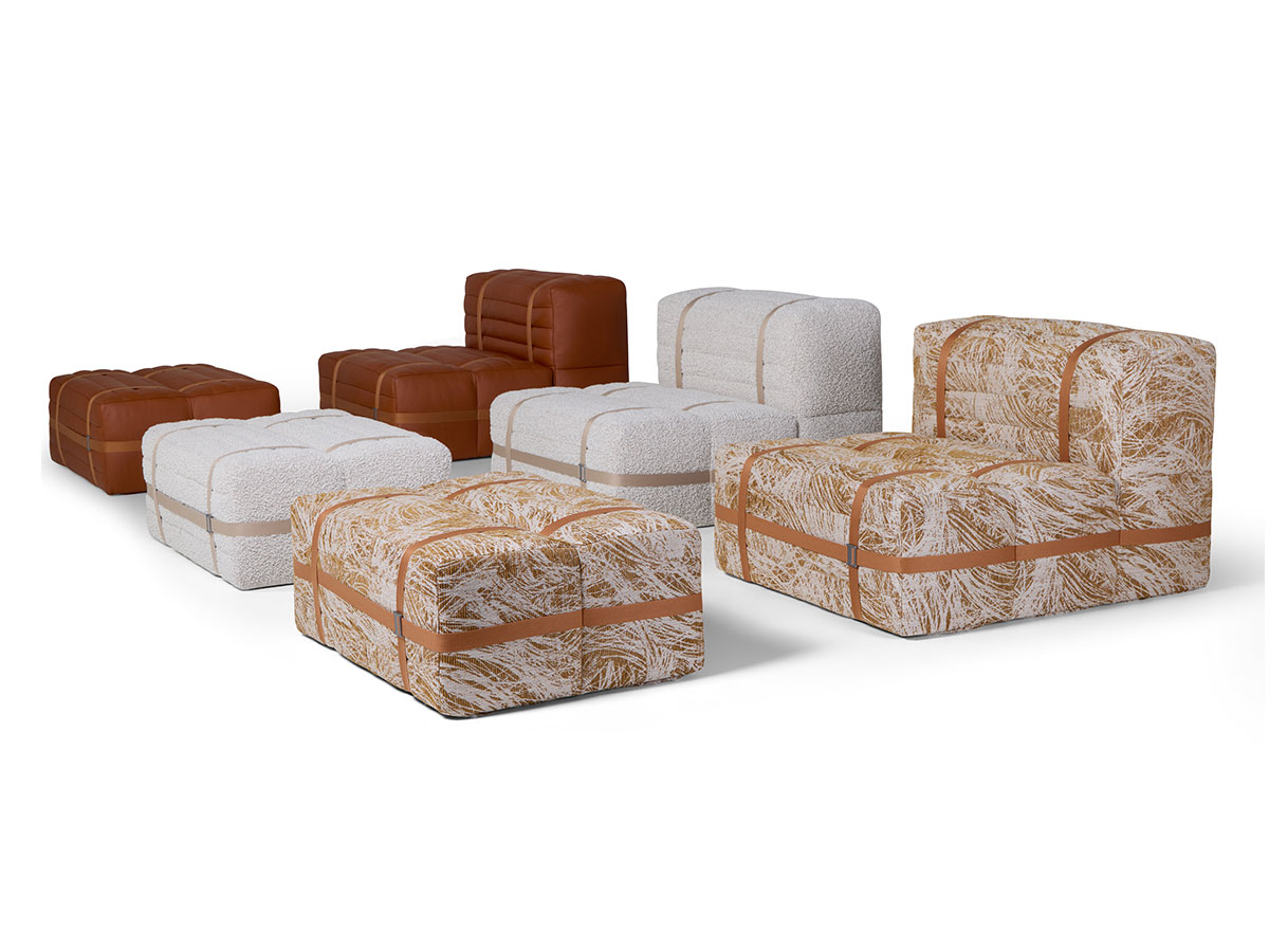 Moooi Haybale Lounge Chair With Footstool