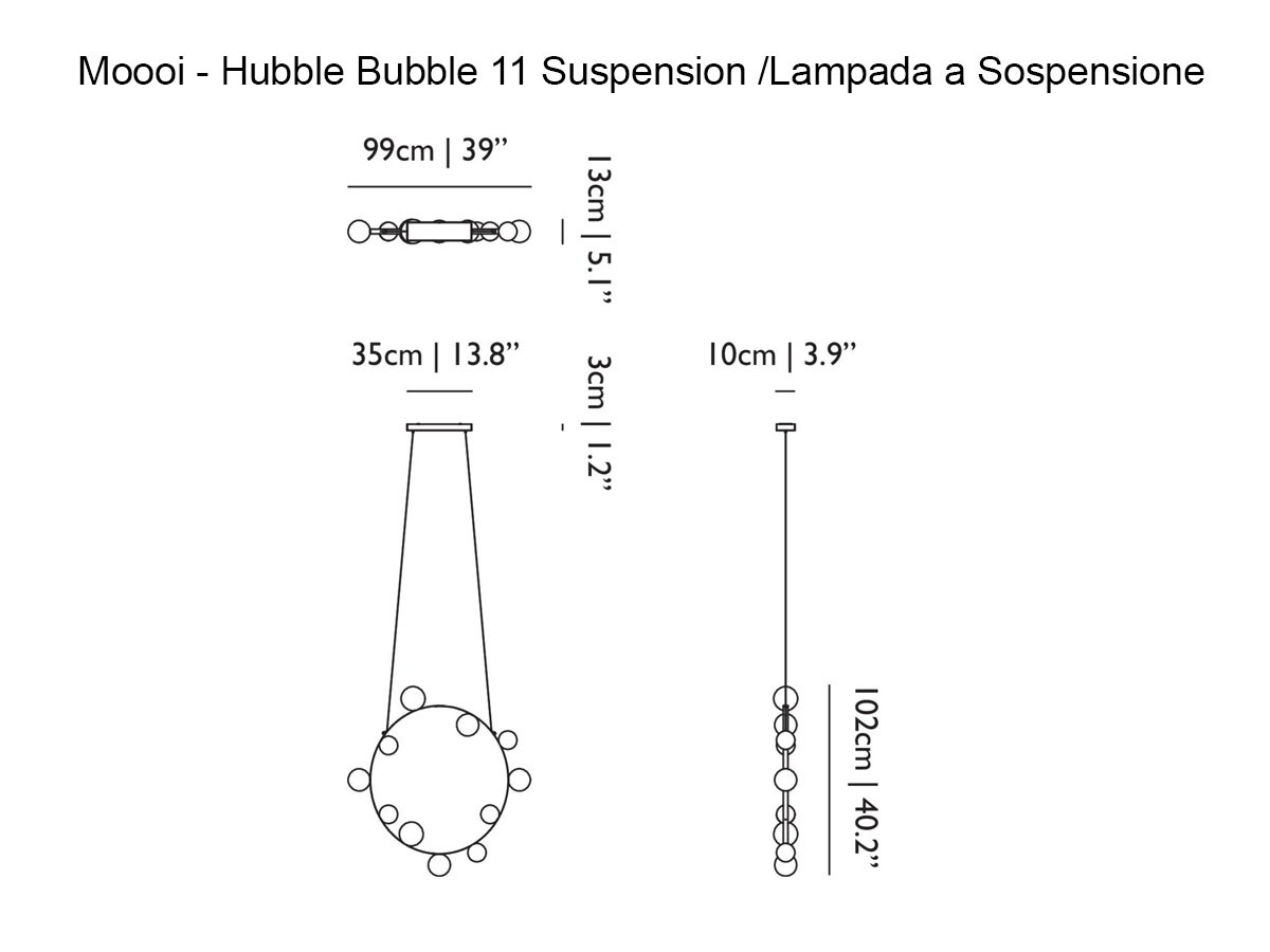 Moooi Hubble Bubble 11 Suspension Lamp