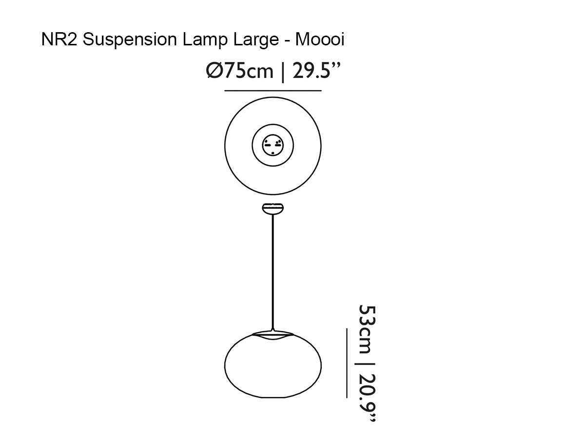 Moooi Nr2 Suspension Lamp Large