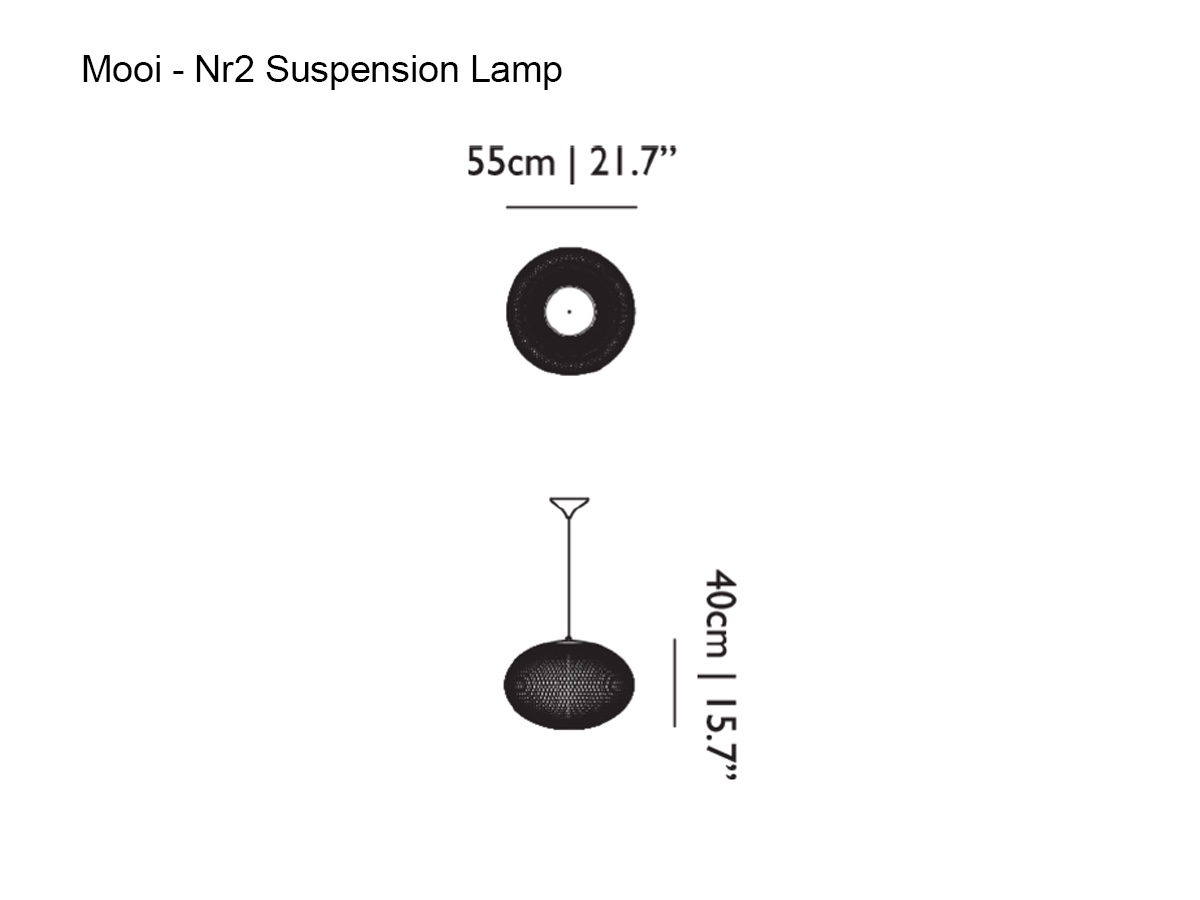 Moooi Nr2 Suspension Lamp Medium