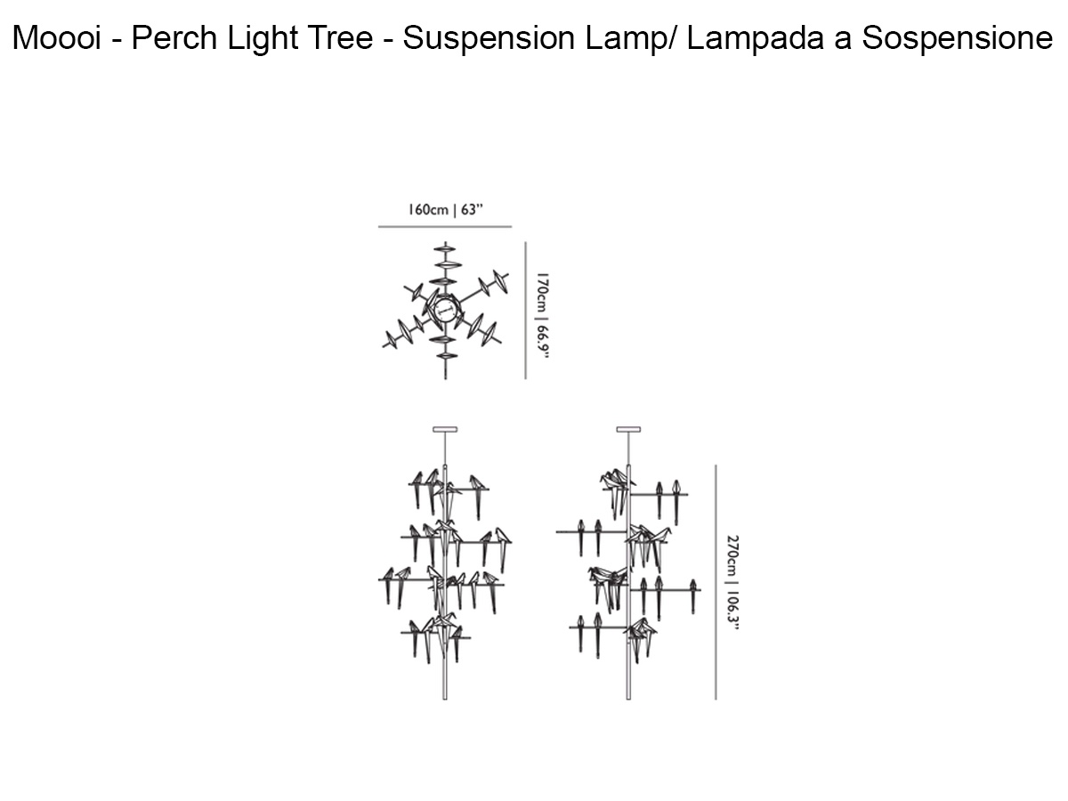 Moooi Perch Light Tree Suspension Lamp