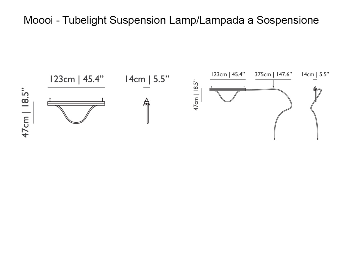 Moooi Tubelight Suspension Lamp