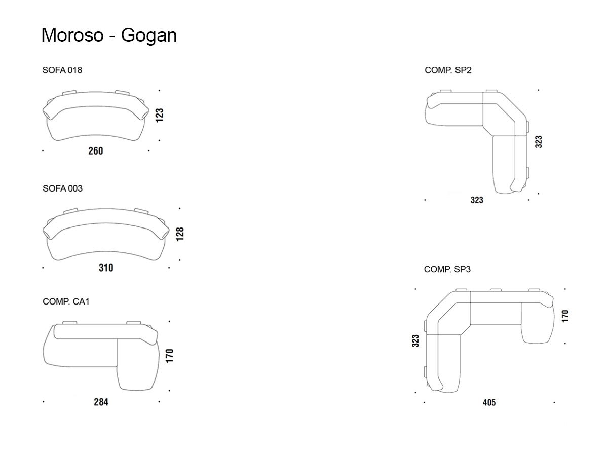Moroso Gogan Sofa Collection