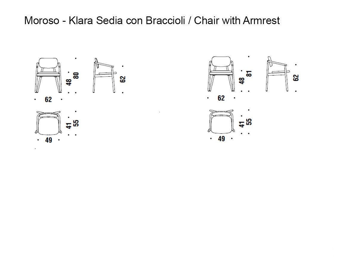 Moroso Klara Chair With Armrest