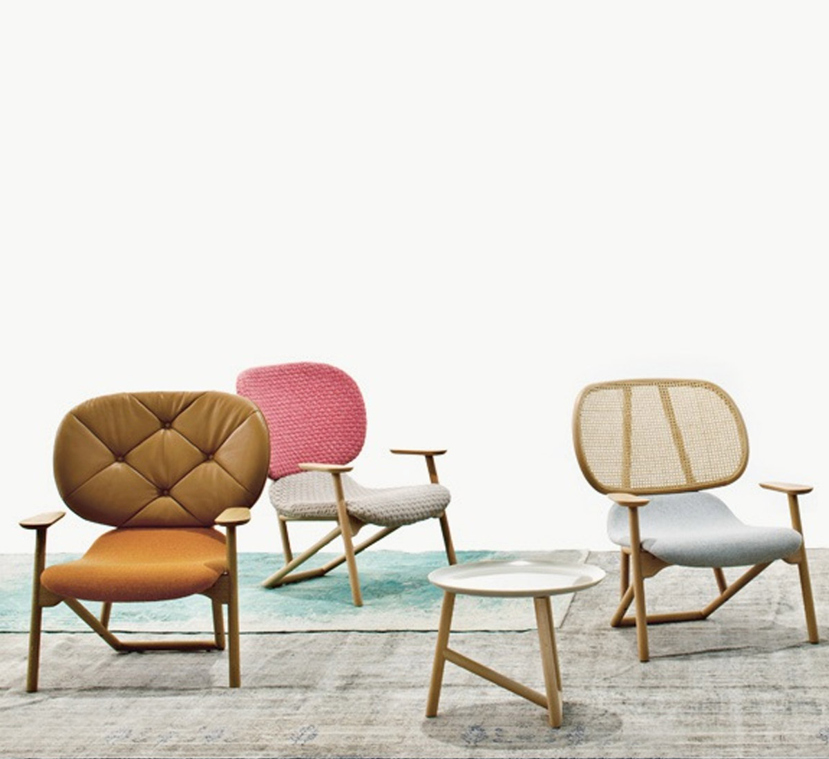 Moroso Klara Armchair Capitonnee Backrest