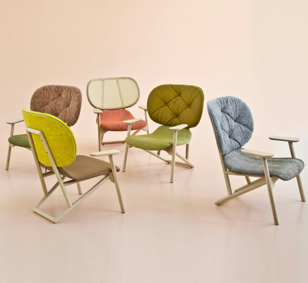 Moroso Klara Armchair Capitonnee Backrest