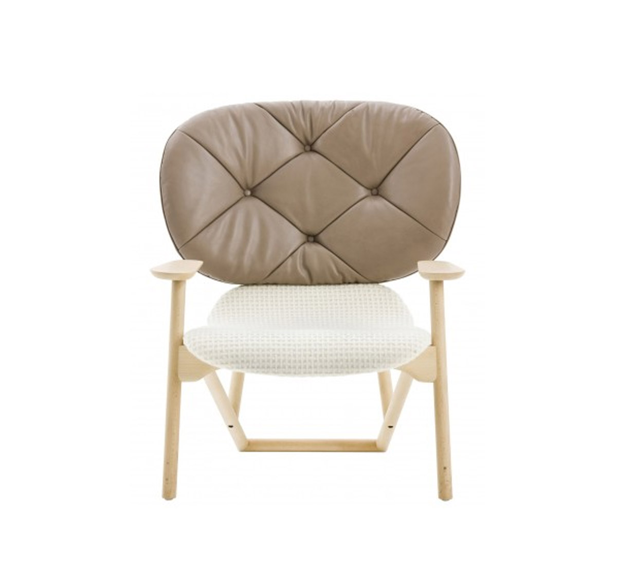 Moroso Klara Armchair Capitonnee Backrest