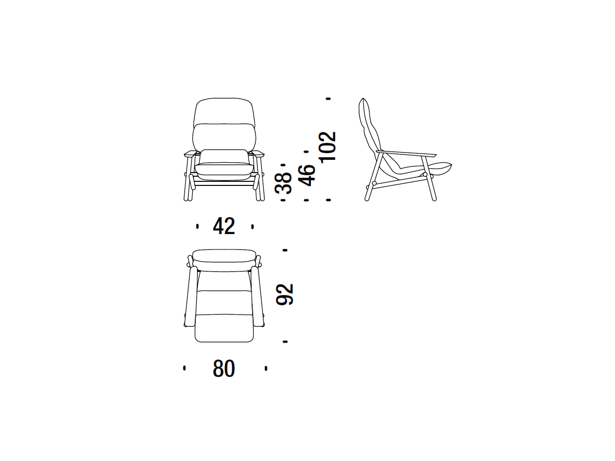 Moroso Lilo Armchair L107b