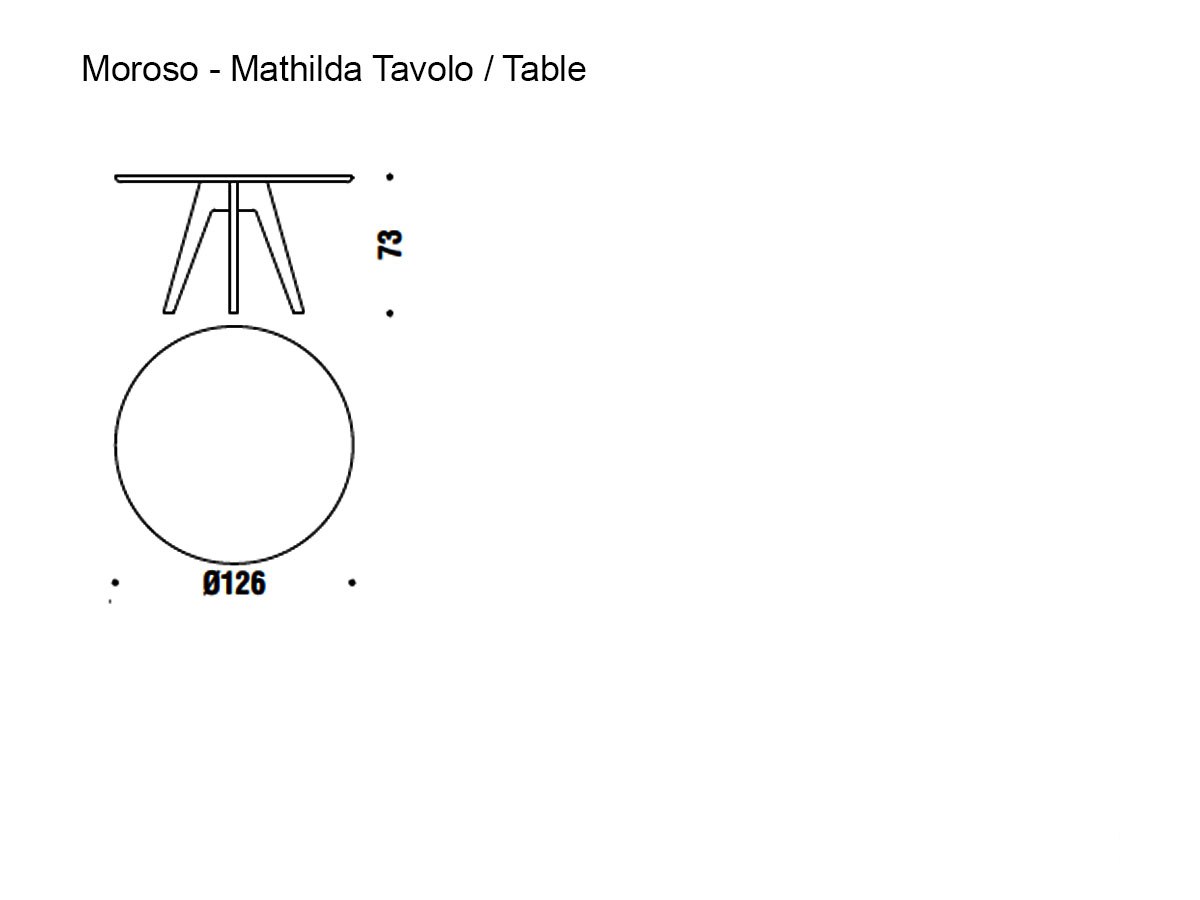 Moroso Mathilda Round Table