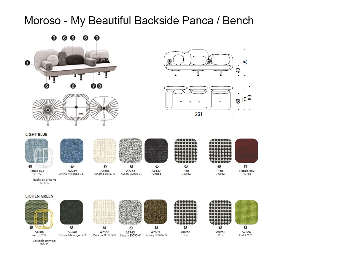 Moroso My Beautiful Backside Bench