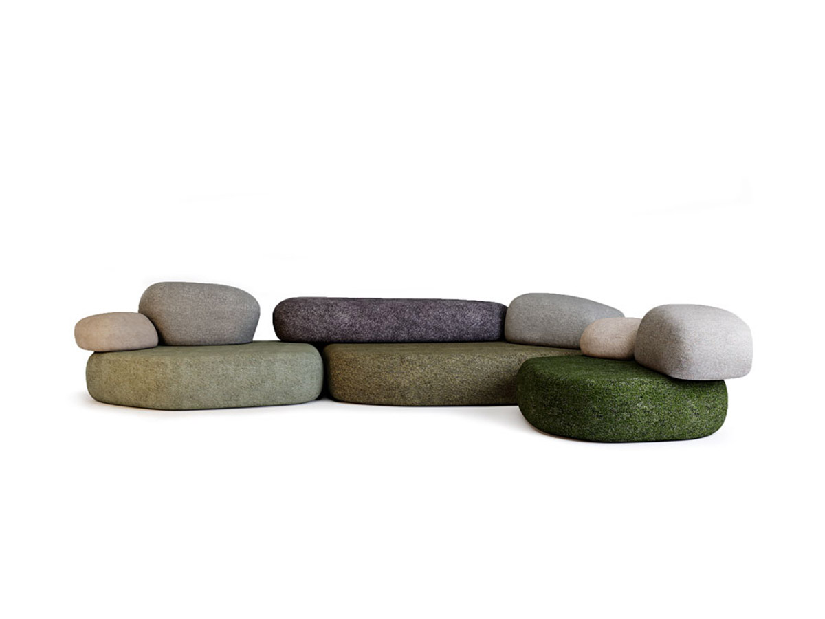 Moroso Pebble Rubble Sofa Collection