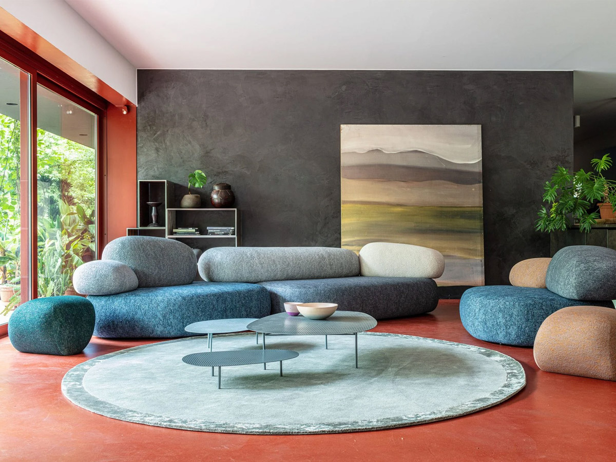 Moroso Pebble Rubble Sofa Collection
