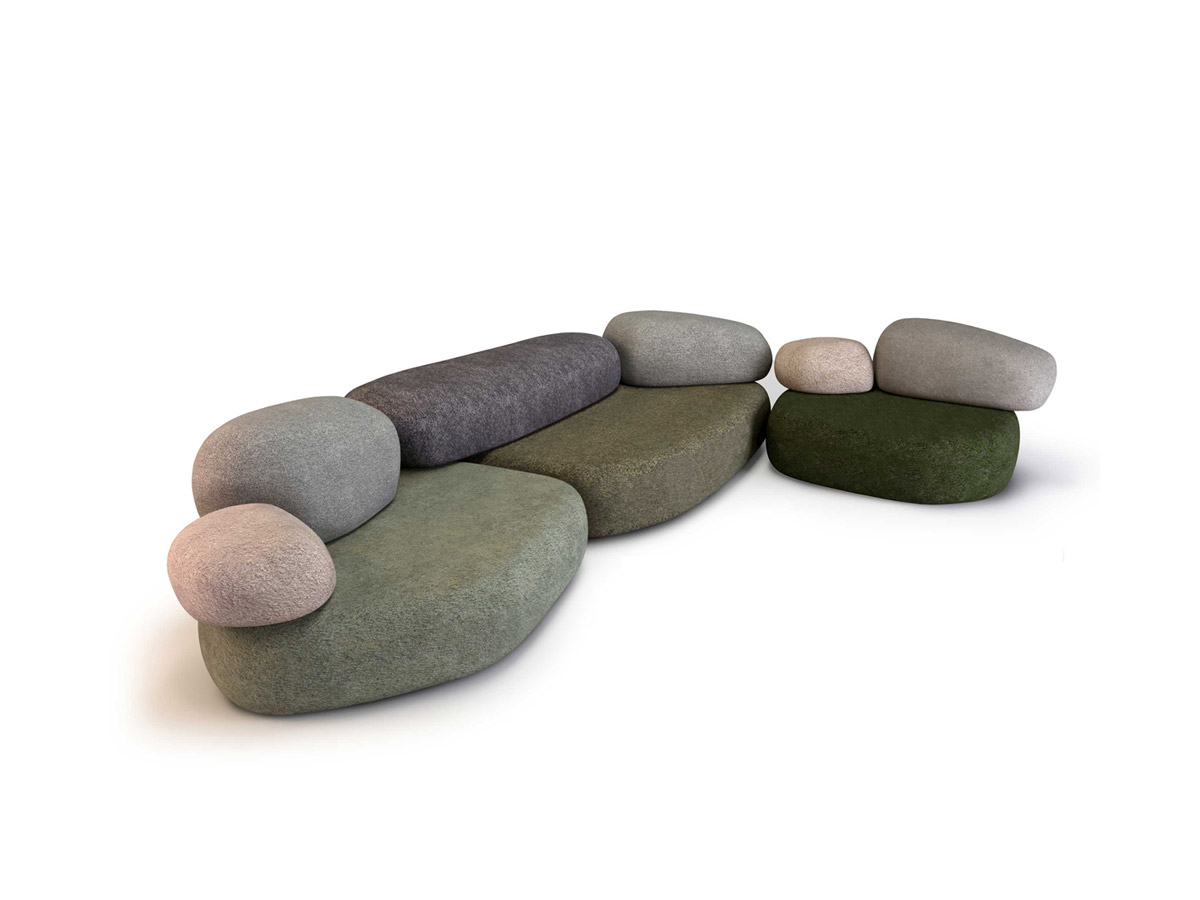 Moroso Pebble Rubble Sofa Collection