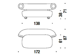 Moroso Pipe Sofa