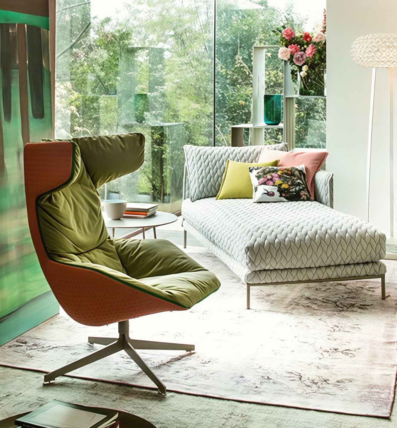 Moroso Take A Line For A Walk Swivel Armchair