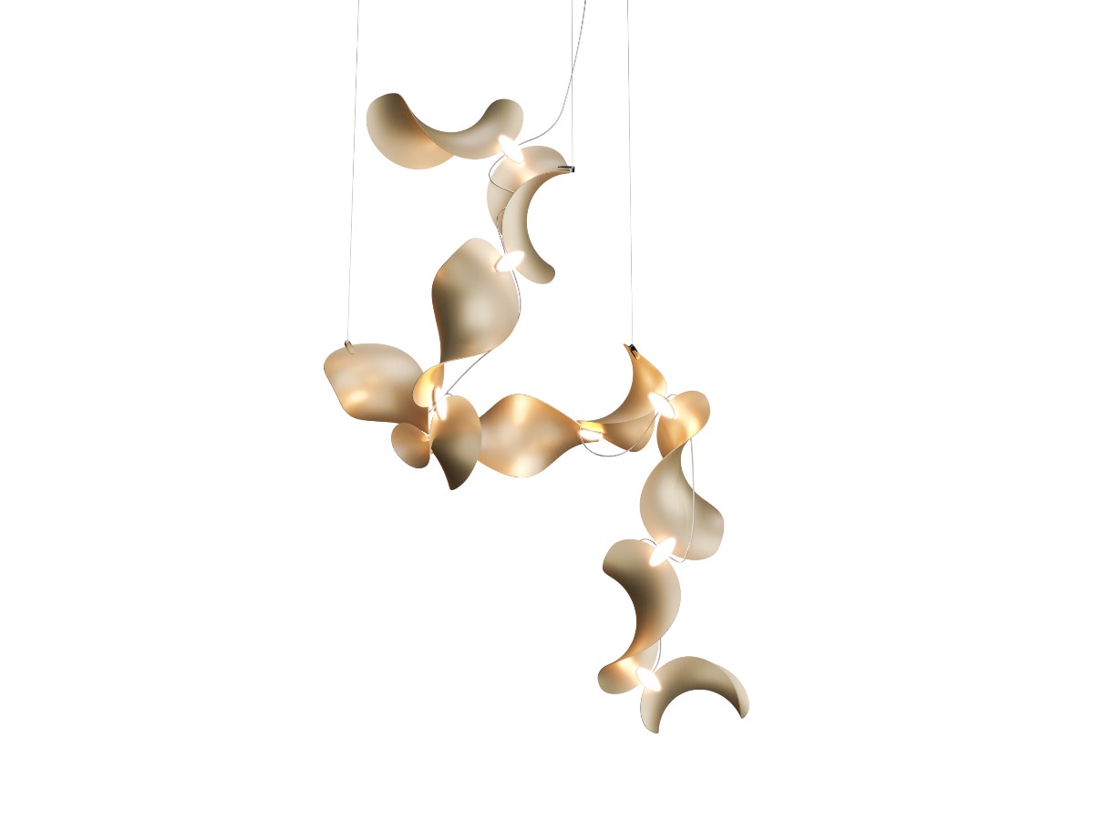 MOSS Objects Dune 10 Suspension Lamp Spiral