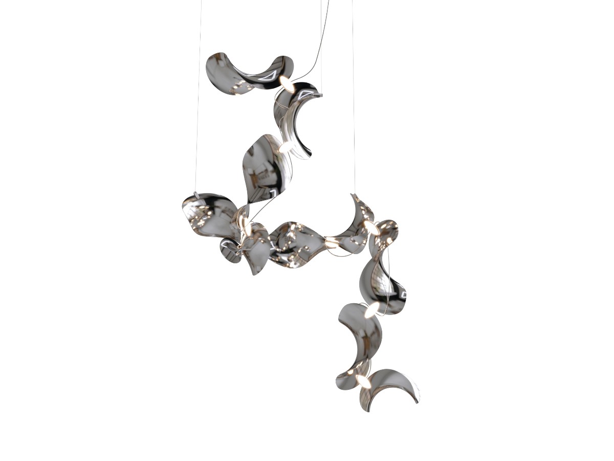 MOSS Objects Dune 10 Suspension Lamp Spiral