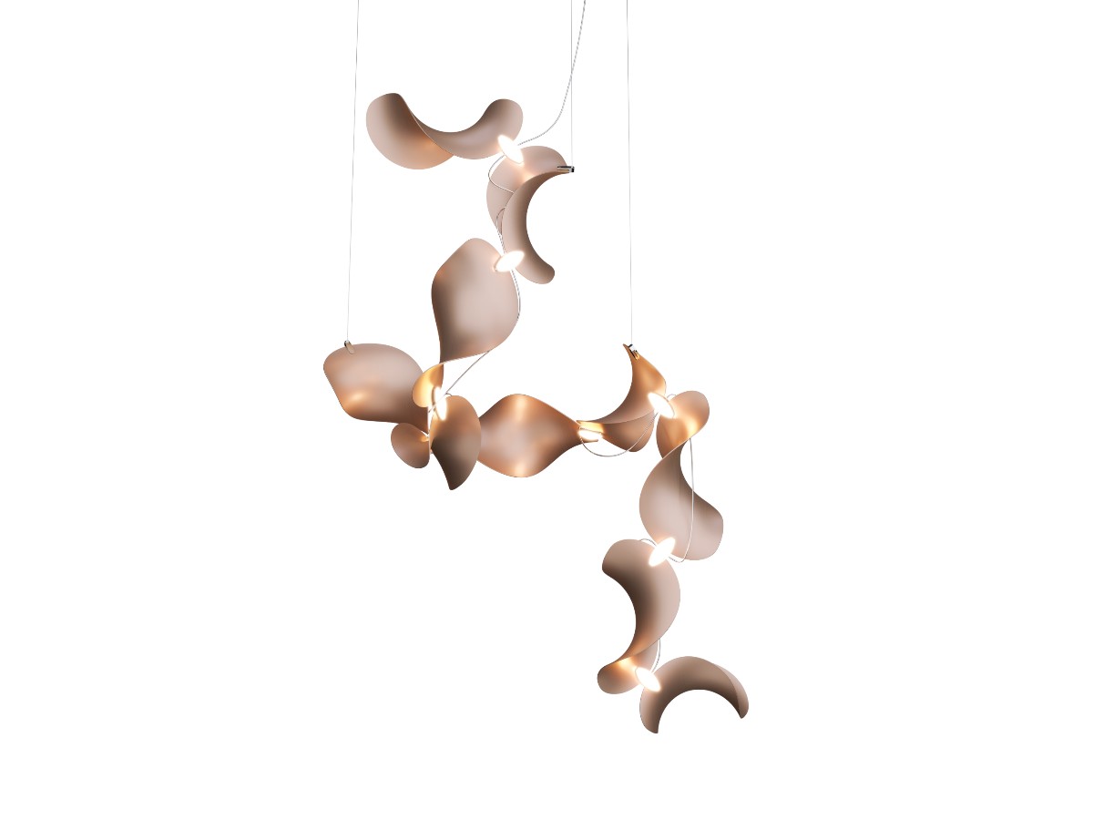 MOSS Objects Dune 10 Suspension Lamp Spiral
