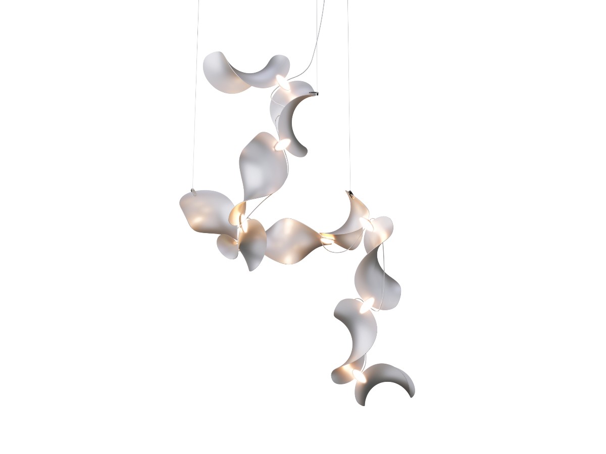 MOSS Objects Dune 10 Suspension Lamp Spiral