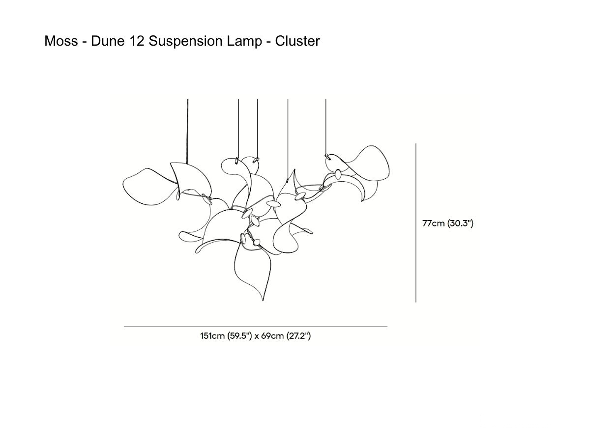 MOSS Objects Dune 12 Suspension Lamp Cluster