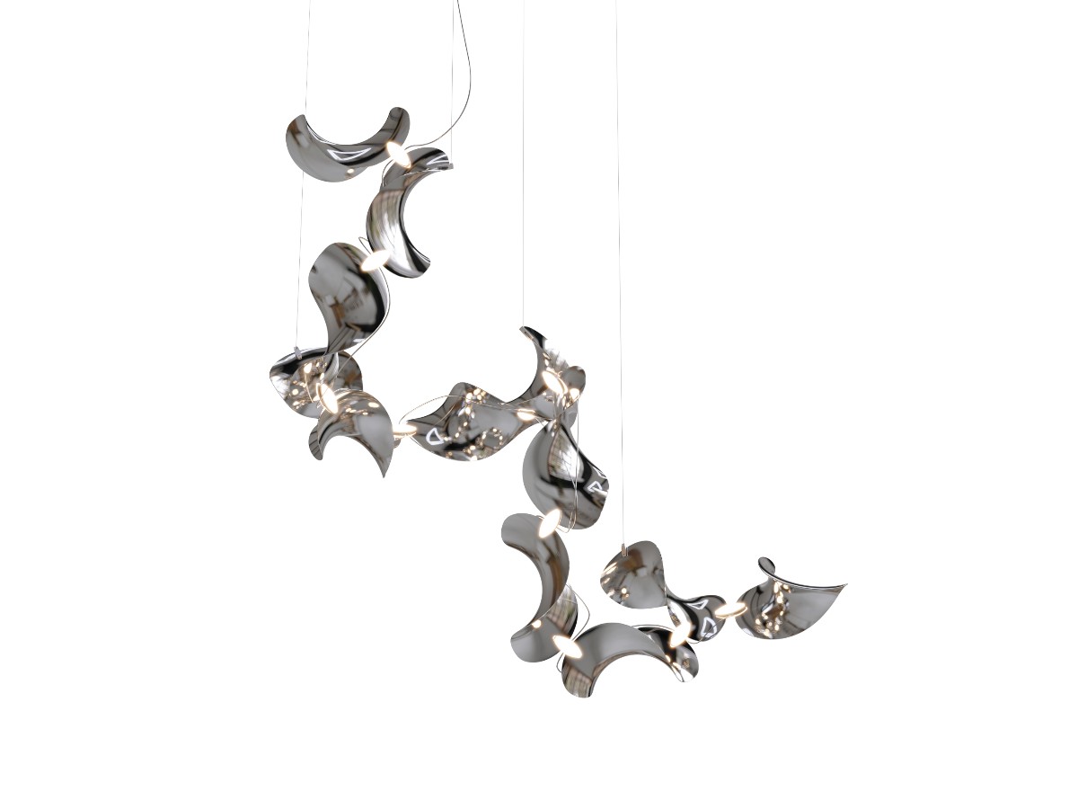 MOSS Objects Dune 12 Suspension Lamp Spiral