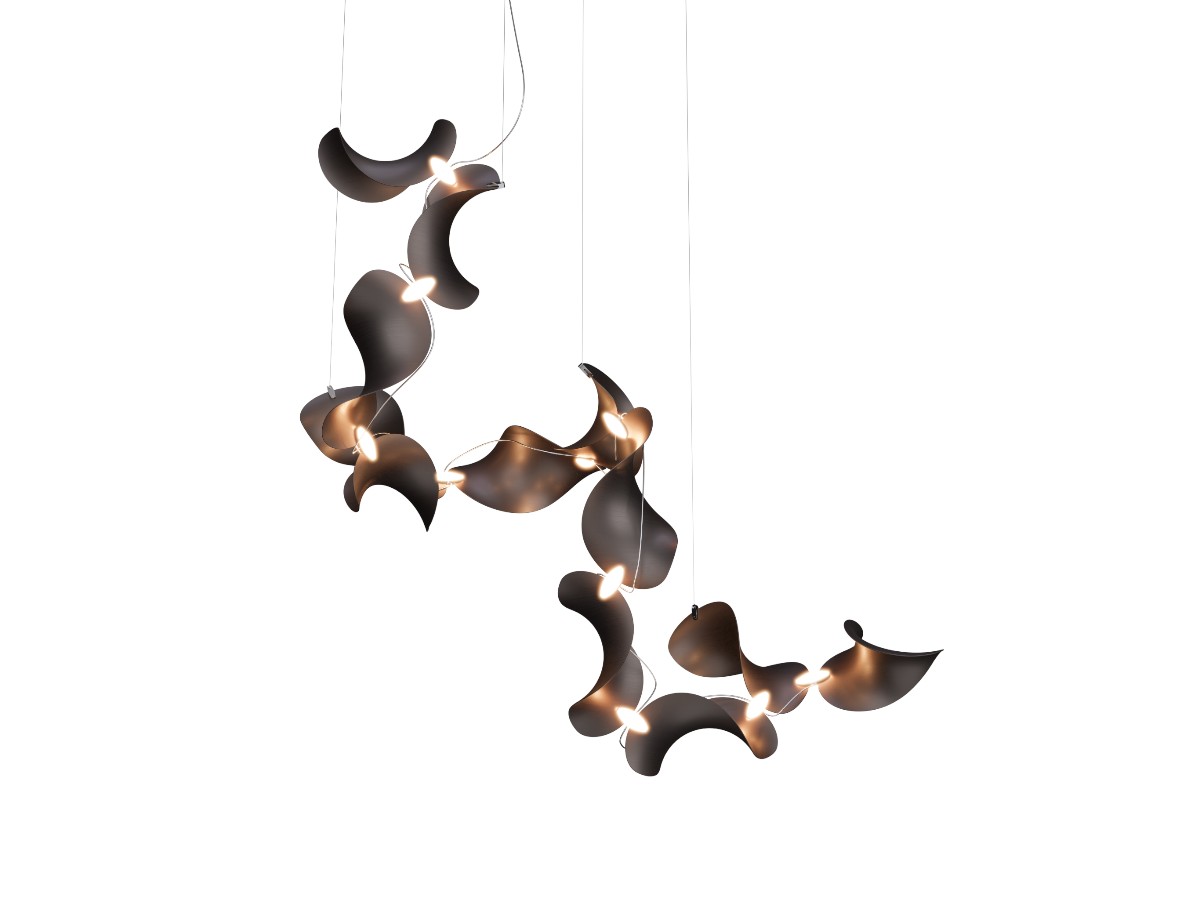 MOSS Objects Dune 12 Suspension Lamp Spiral