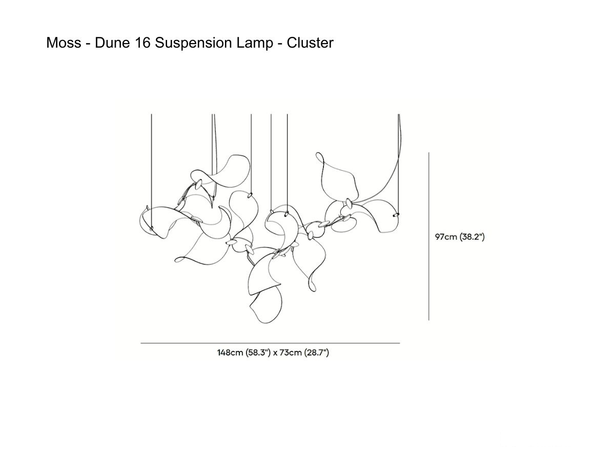 MOSS Objects Dune 16 Suspension Lamp Cluster