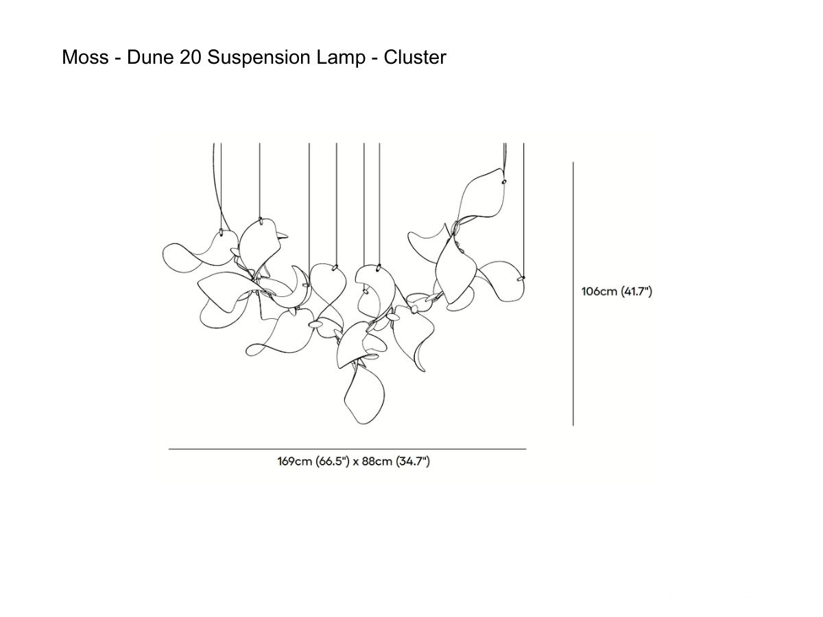 MOSS Objects Dune 20 Suspension Lamp Cluster