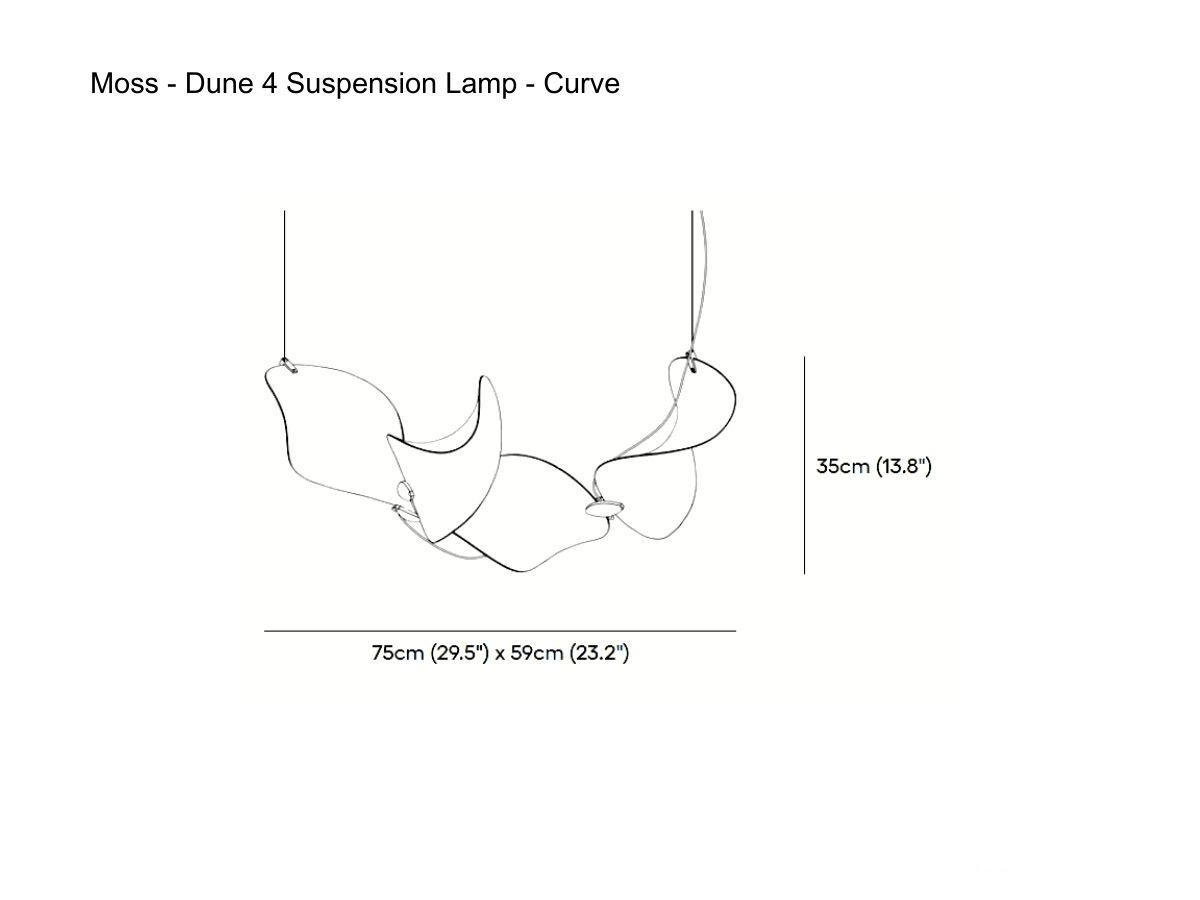 MOSS Objects Dune 4 Suspension Lamp Curve