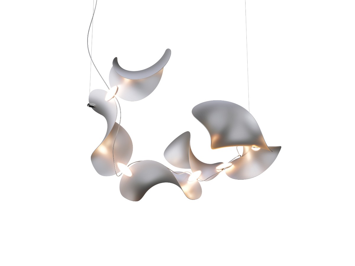 MOSS Objects Dune 6 Suspension Lamp Spiral