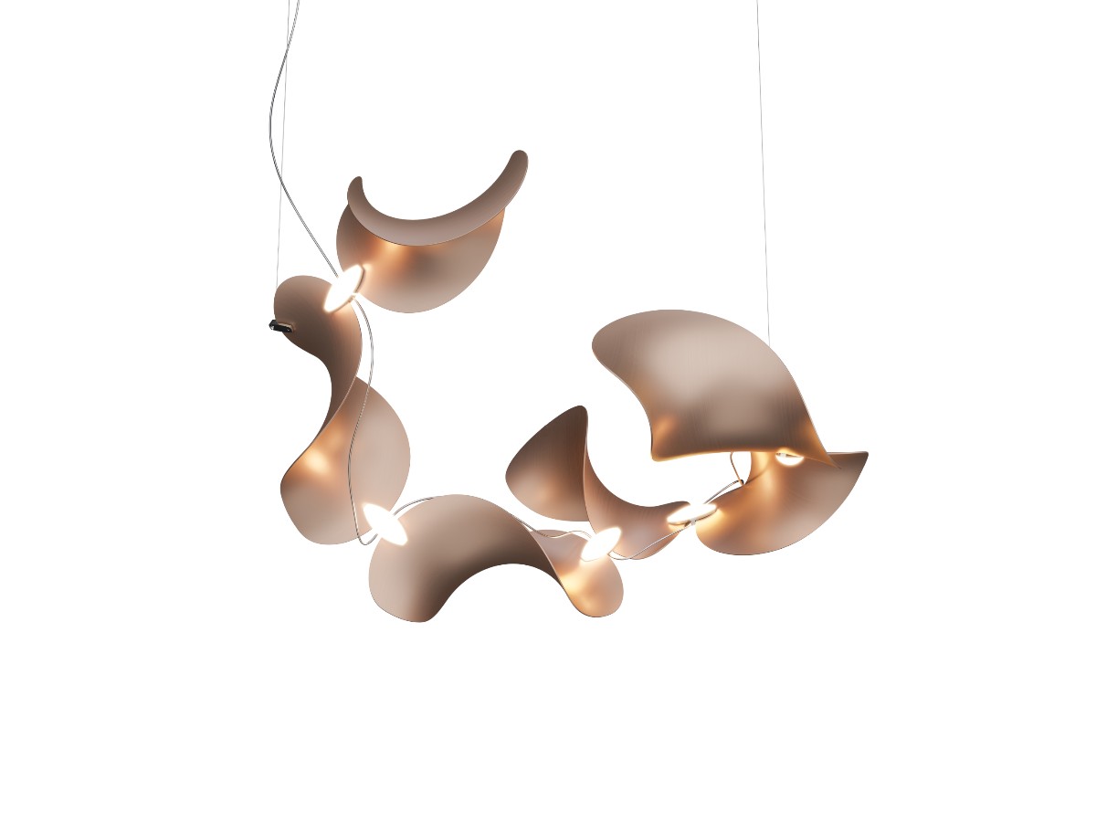MOSS Objects Dune 6 Suspension Lamp Spiral