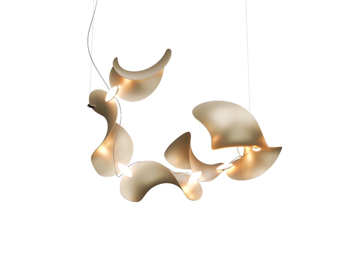 MOSS Objects Dune 6 Suspension Lamp Spiral