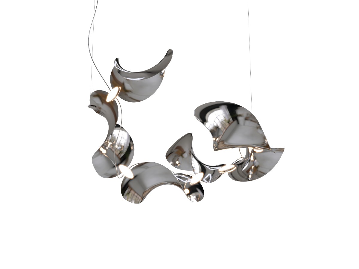 MOSS Objects Dune 6 Suspension Lamp Spiral