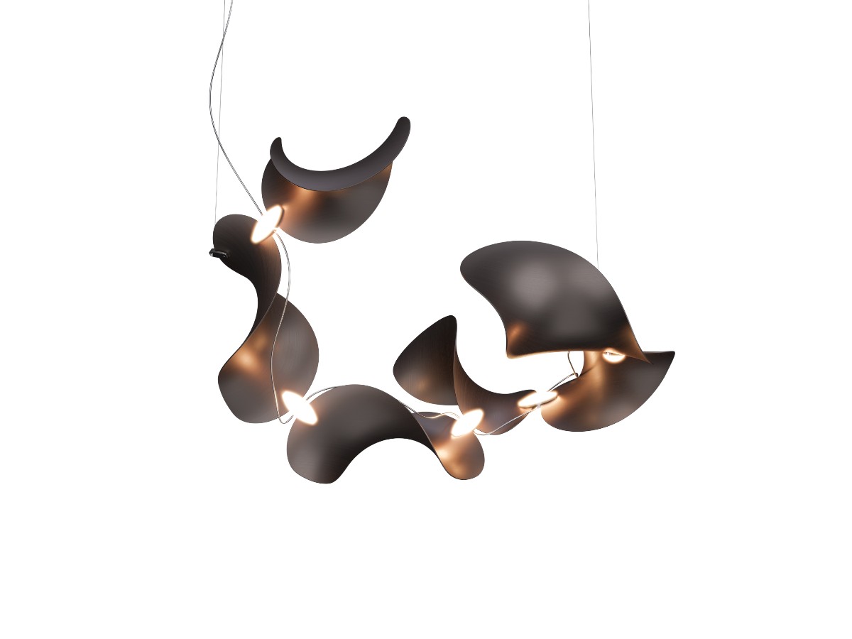 MOSS Objects Dune 6 Suspension Lamp Spiral