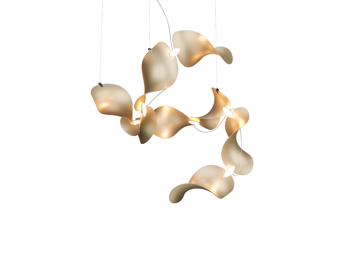 MOSS Objects Dune 8 Suspension Lamp Spiral