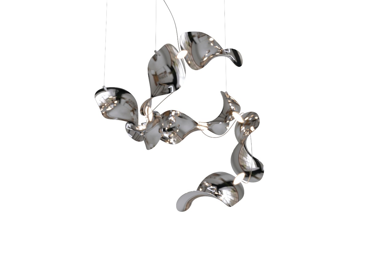 MOSS Objects Dune 8 Suspension Lamp Spiral