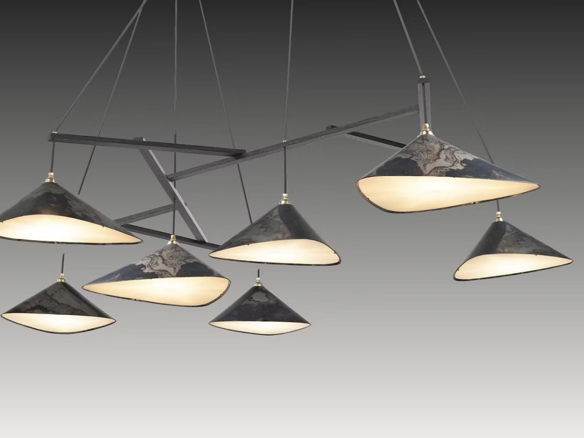 MOSS Objects Emily Group Of Seven Suspension Lamp Oxidized