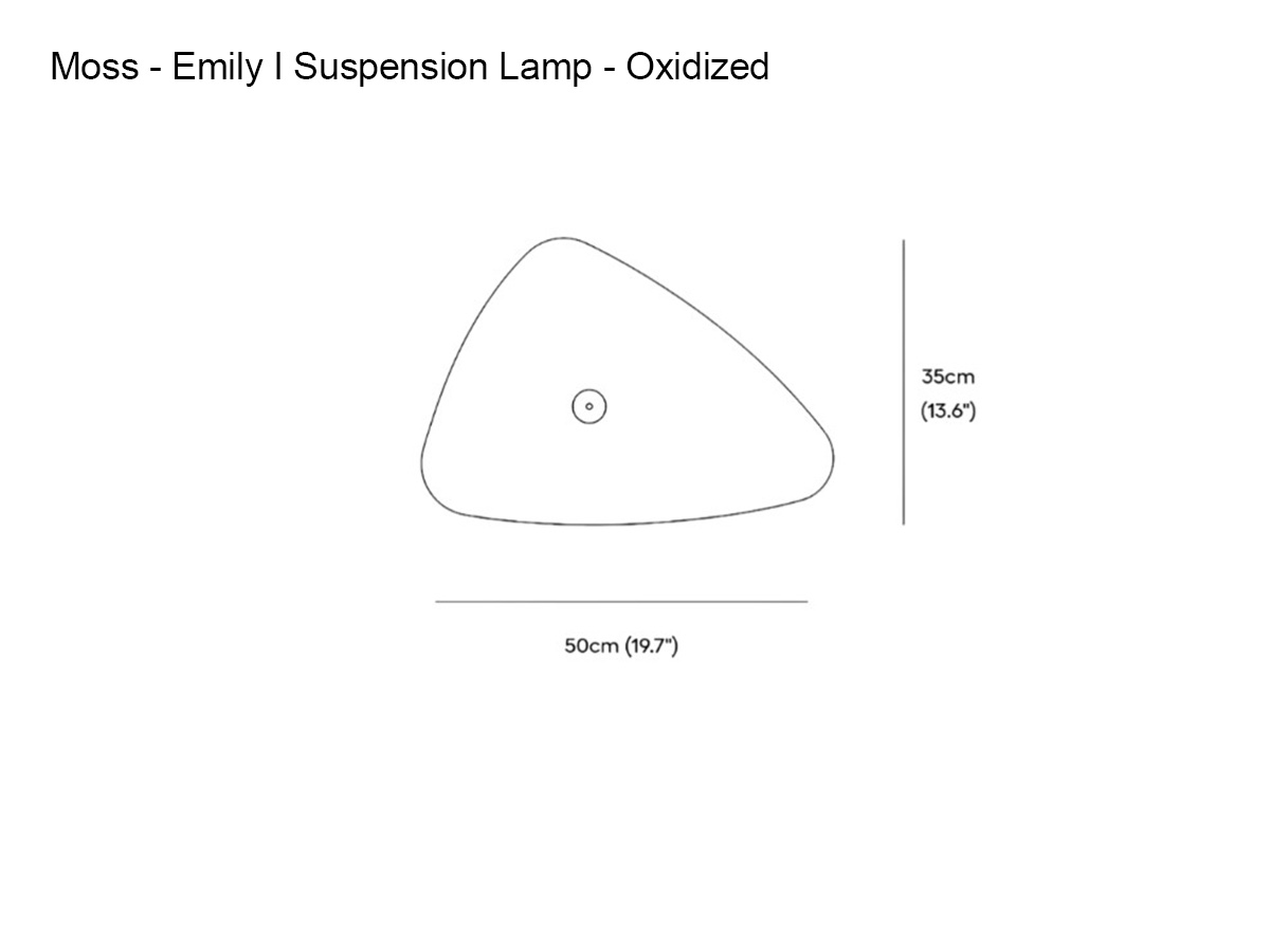 MOSS Objects Emily I Suspension Lamp Oxidized