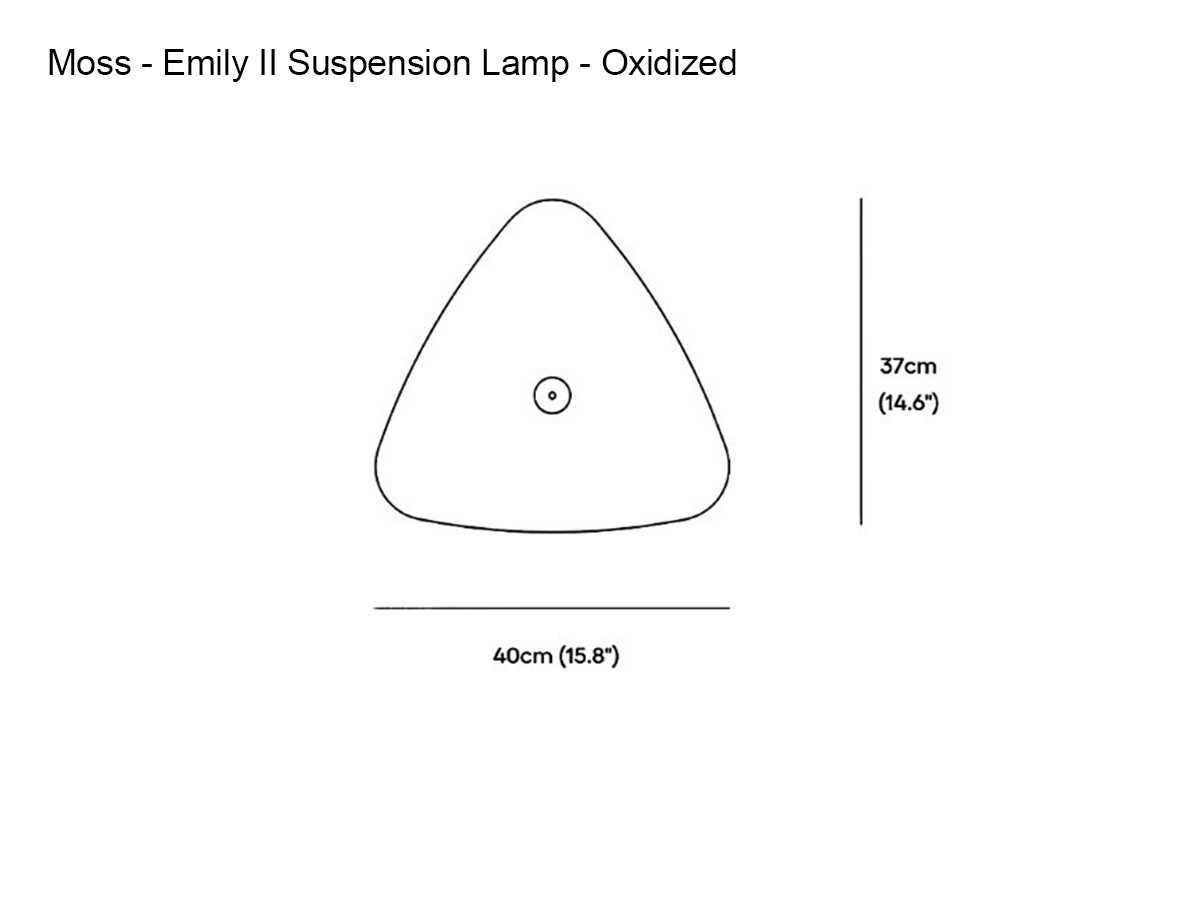 MOSS Objects Emily Ii Suspension Lamp Oxidized