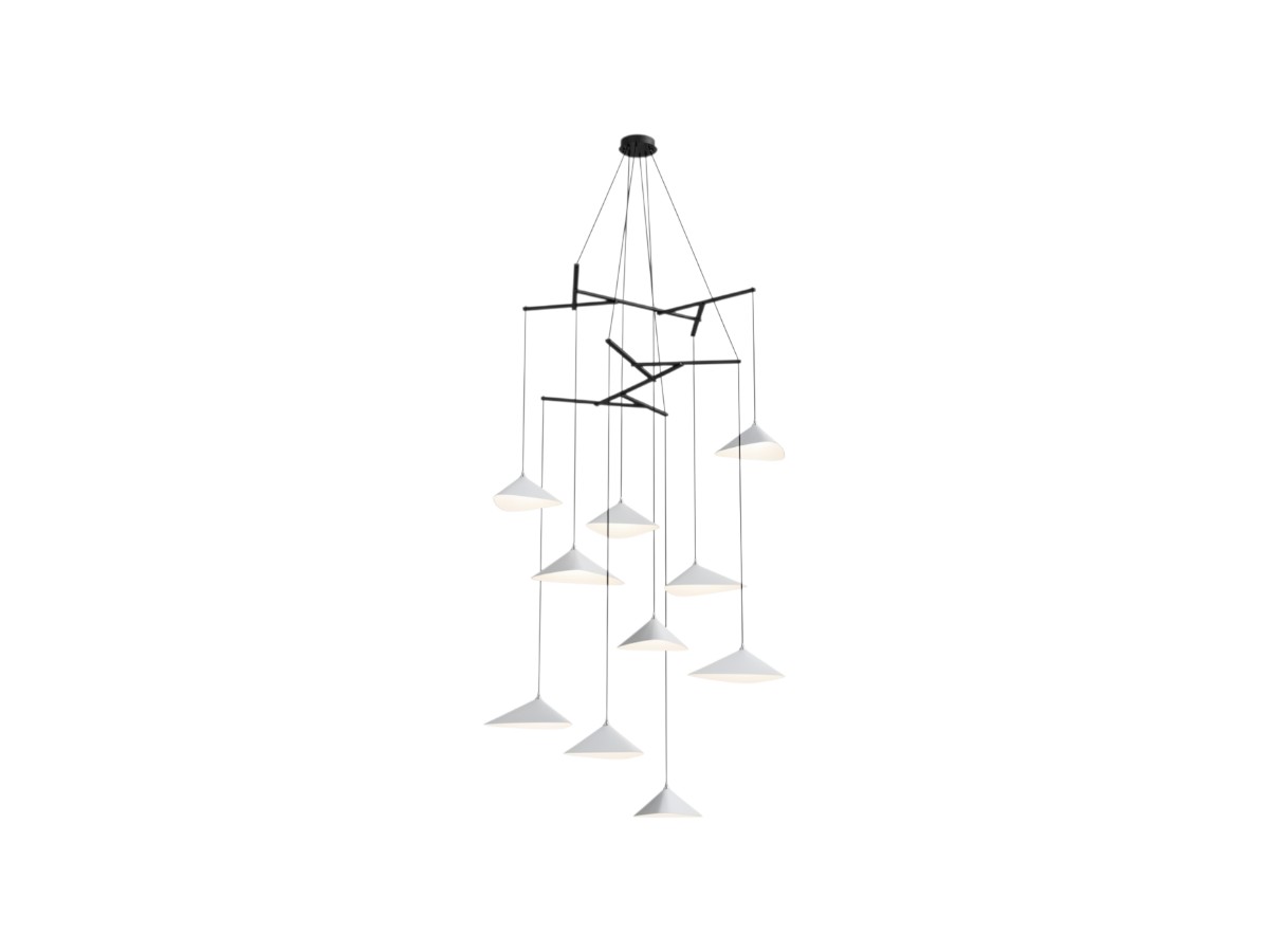 MOSS Objects Emily V10 Suspension Lamp With Charcoal Cable