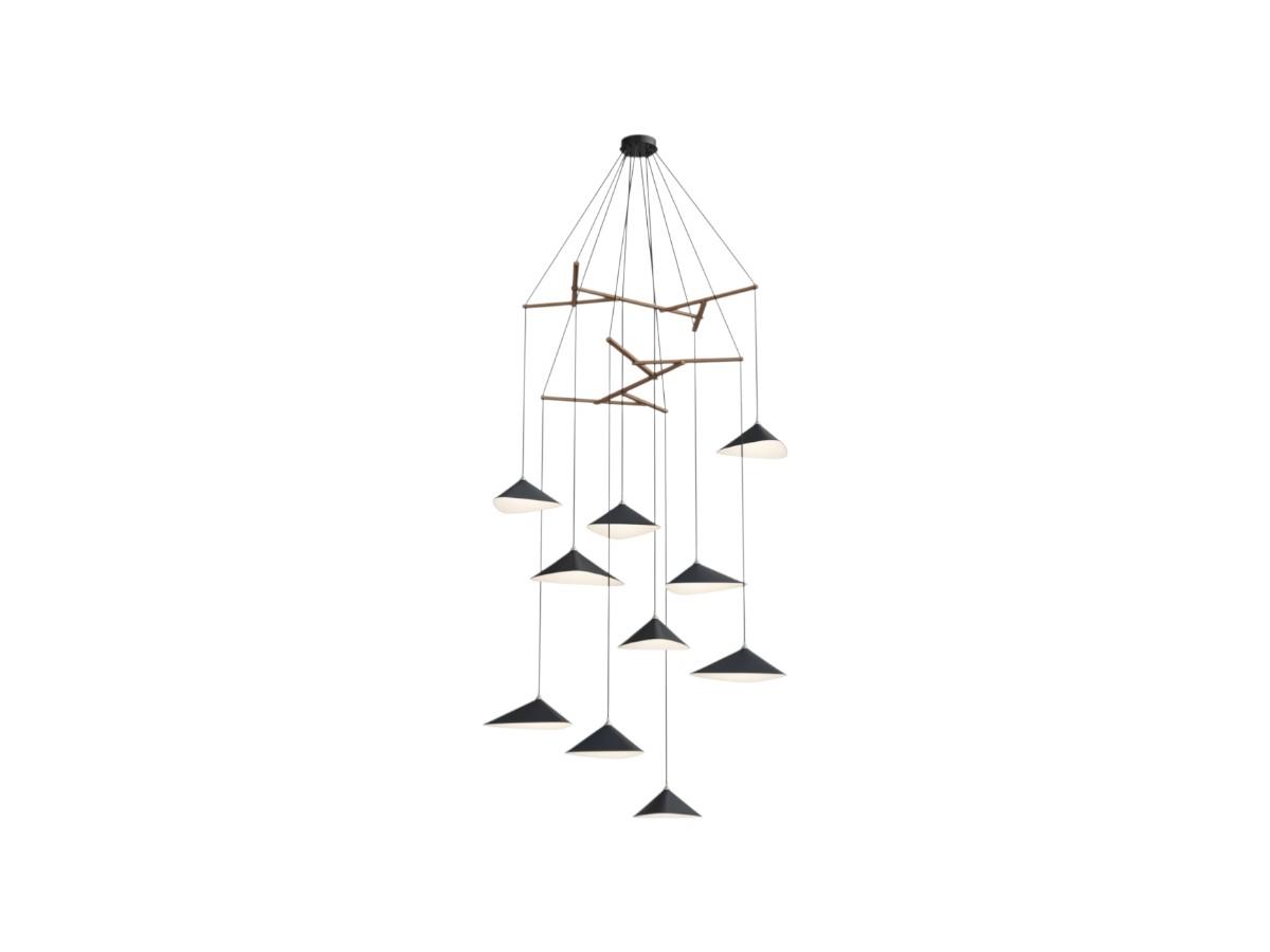 MOSS Objects Emily V10 Suspension Lamp With Charcoal Cable